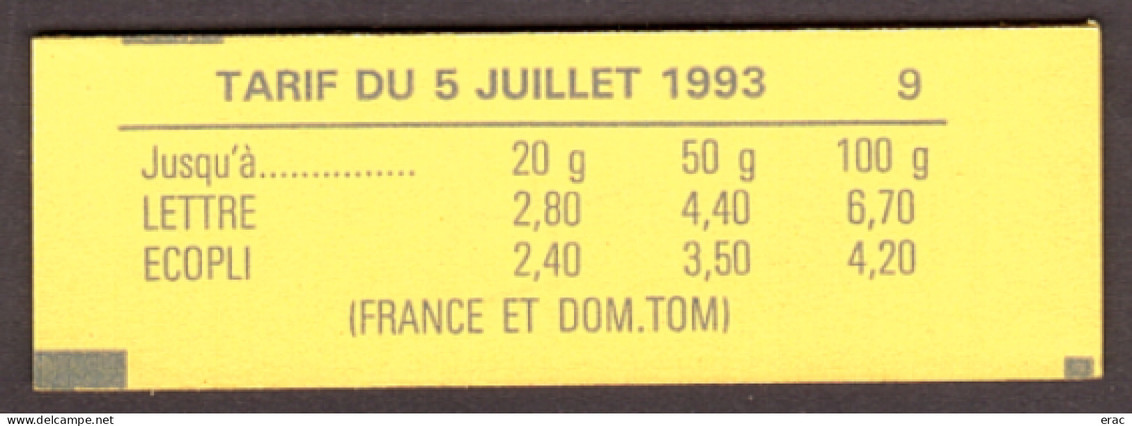 France - 1993 - Carnet 1503 - Fermé - Neuf ** - Marianne De Briat - Cuadernillos