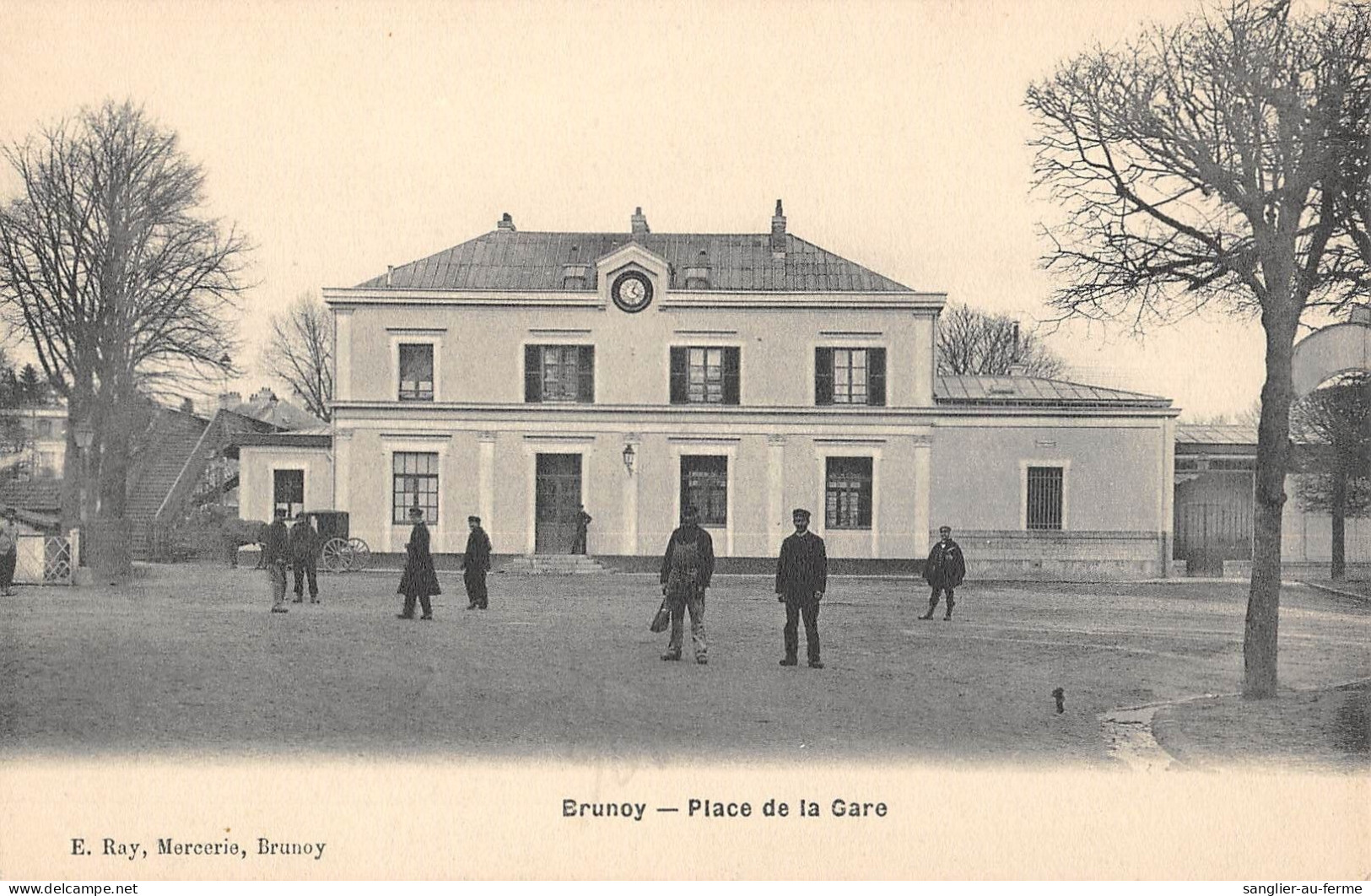 CPA 91 BRUNOY / PLACE DE LA GARE - Brunoy