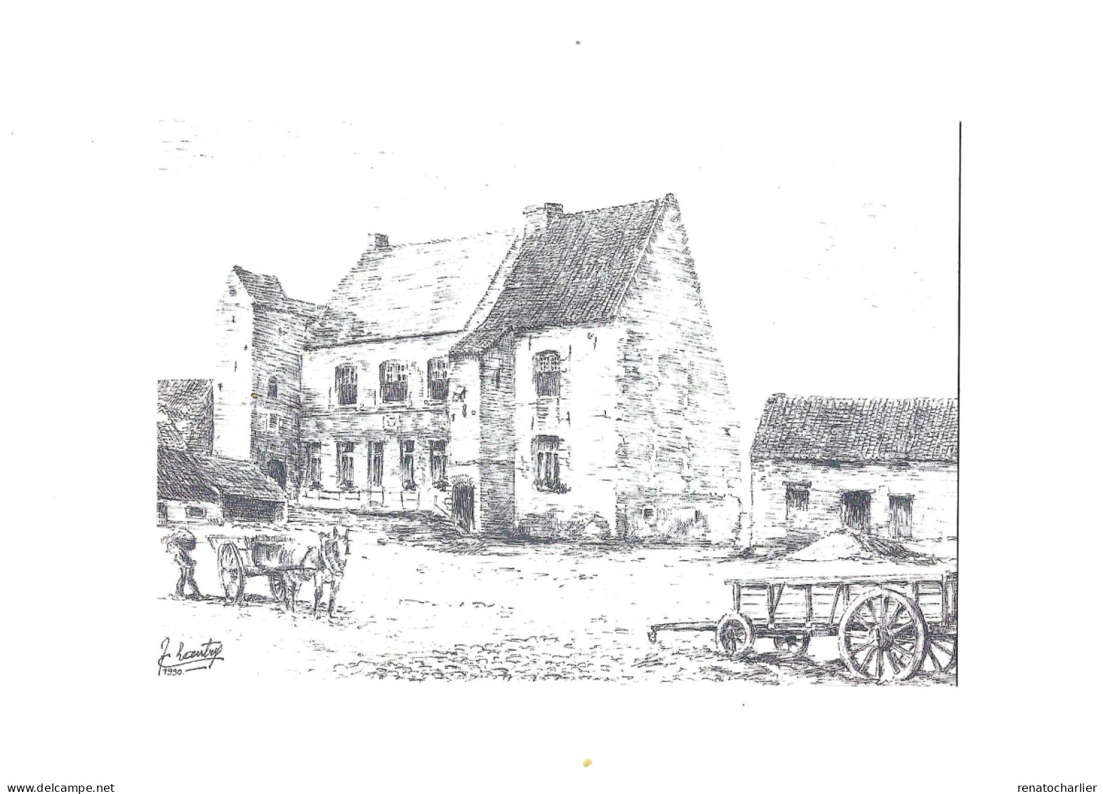 Wasmes-Audemez-Briffoeil.Ferme De Bouchegnies.Cumberland Y Logea La Veille De La Bataille. - Colfontaine