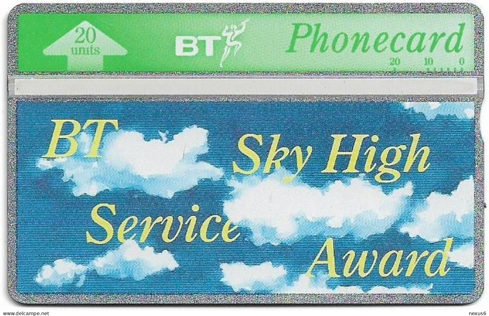 UK - BT - L&G - BTI-054 - BT Sky-High Service Award - 345D - 20U, 1993, 2.000ex, Mint - BT Emissions Internes