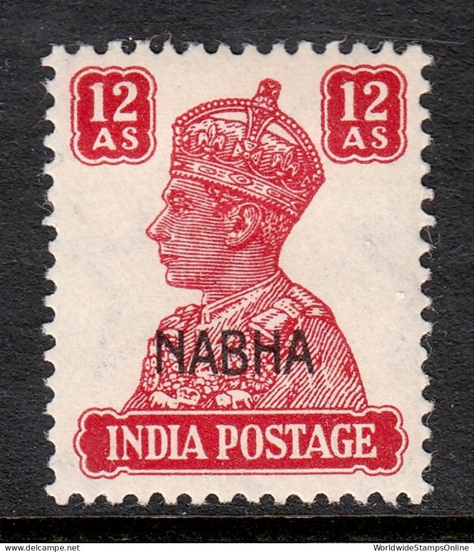 India (Nabha) - Scott #112 - MH - SCV $12 - Nabha