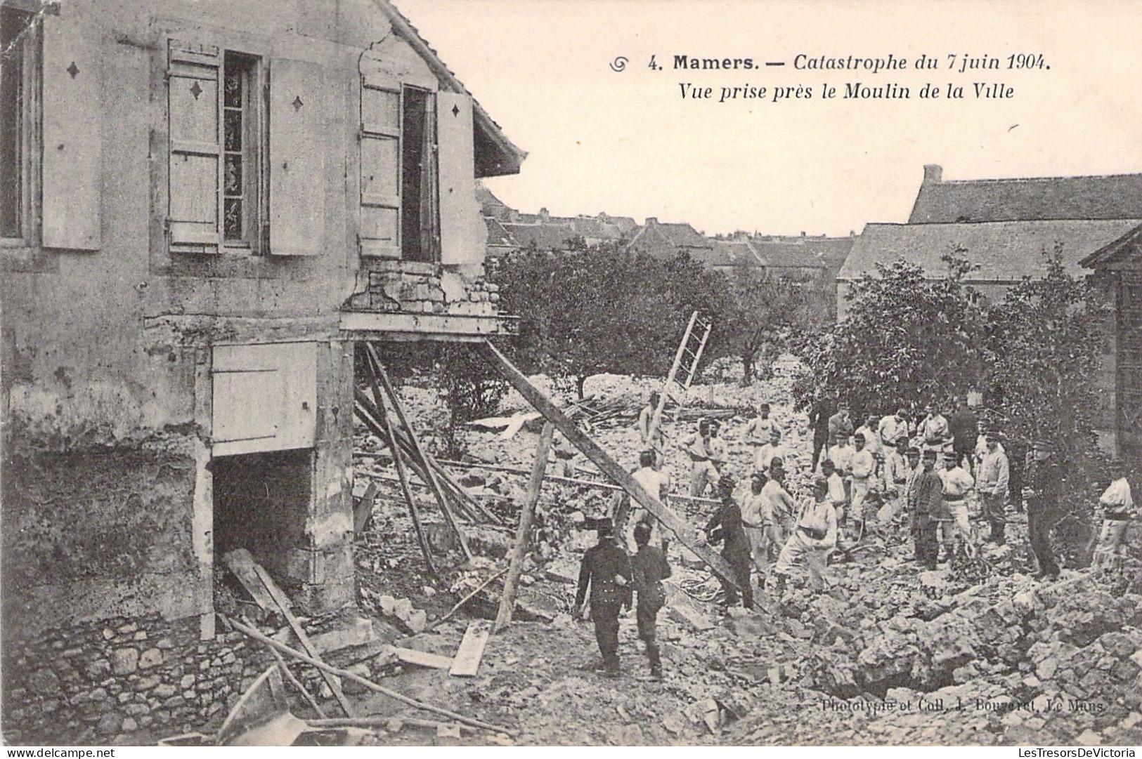 FRANCE - 72 - MAMERS - Catastrophe Du 7 Juin 1904 - Vue Prise Près Le Moulin De La Ville - Carte Postale Ancienne - Mamers