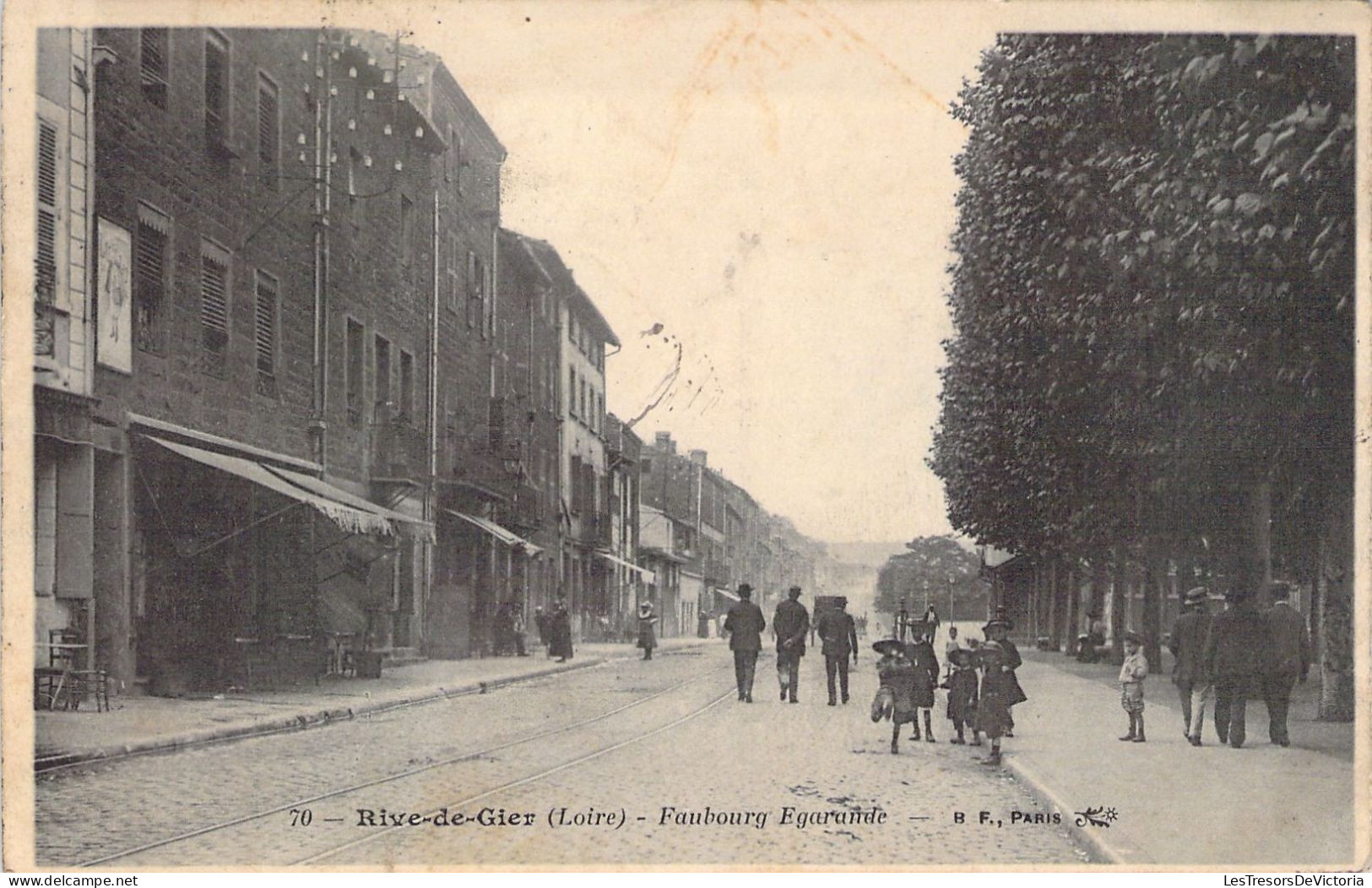 FRANCE - 42 - RIVE DE GIER - Faubourg Egarande - Carte Postale Ancienne - Rive De Gier