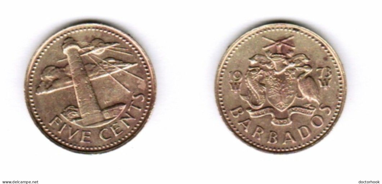 BARBADOS   5 CENTS 1973 (KM # 11) #7058 - Barbados