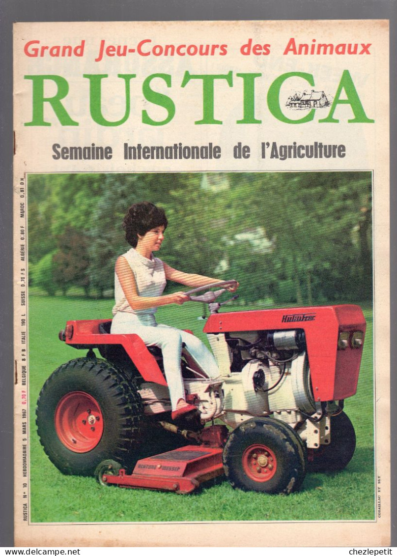 RUSTICA N°10 1967 Moto Jardinage Muguet Potager En Mars Laitues Oies Le Cerf - Garden