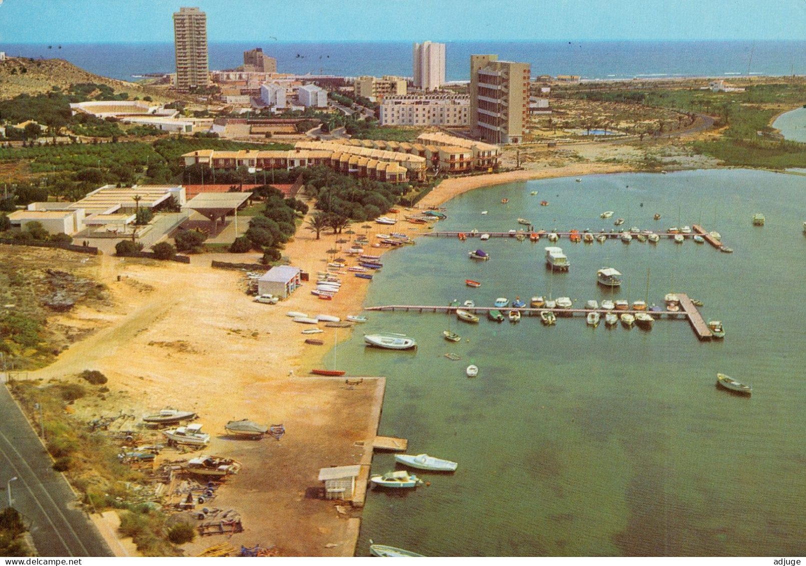 CPM- Murcia- LA MANGA DEL MAR MENOR - Vue Aérienne - SUP ! * *2 Scan - Murcia