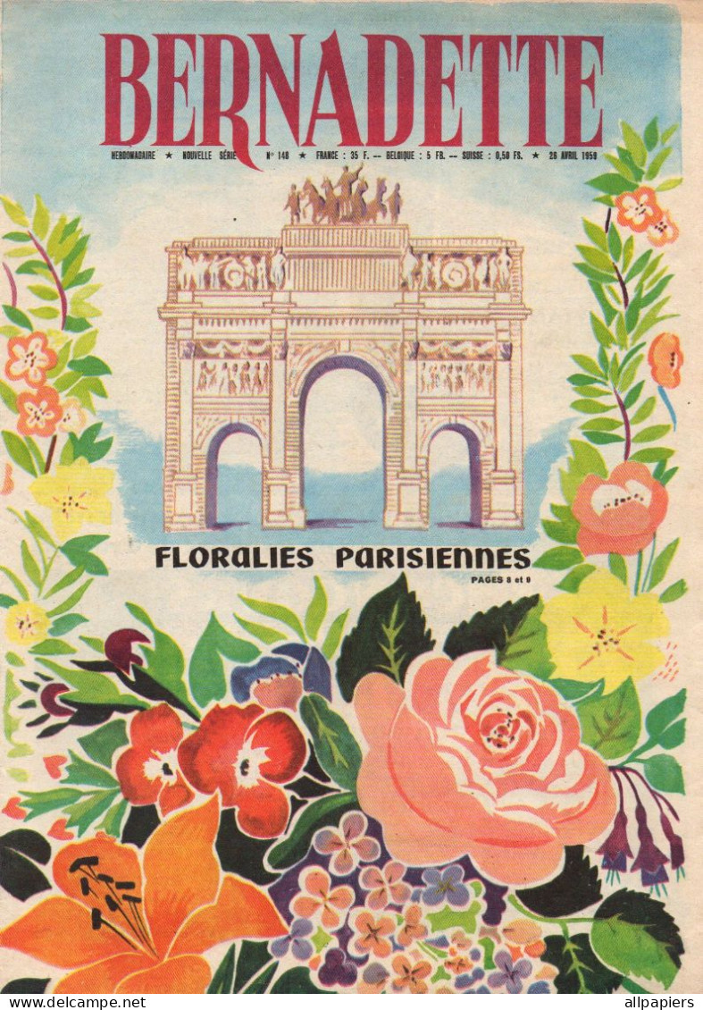 Bernadette N°148 Floralies Parisiennes - En Jouant Avec La Fumée - Haroun Tazieff Les Rendez-vous Du Diable...1959 - Bernadette