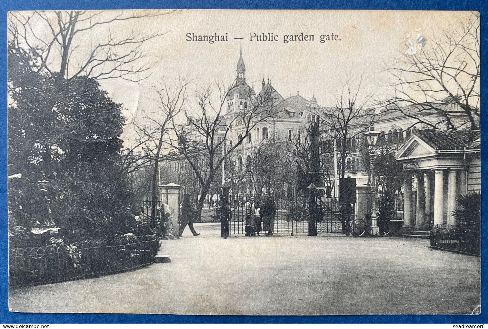 Chine Carte Postale Shanghai Poste Allemande N°30 2cents Sur 5 Pf Vert Oblitéré SHANGHAI DEUTSCHE POST + Taxe Barrée TTB - Lettres & Documents