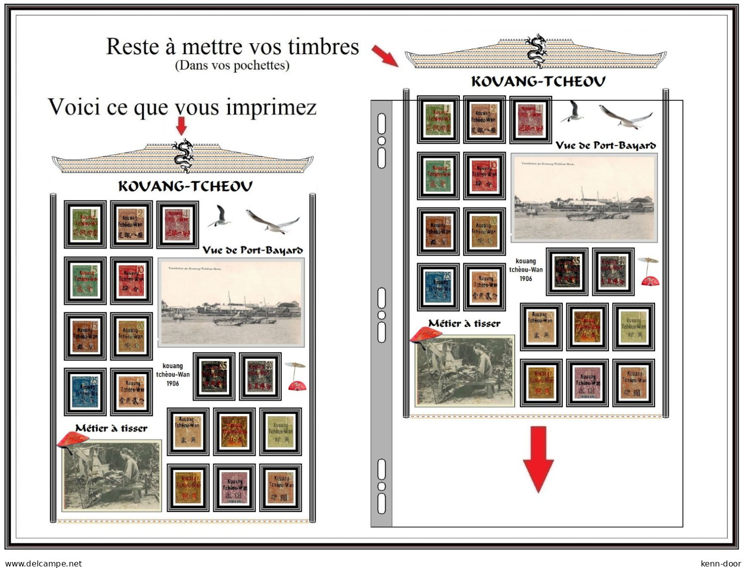 KOUANG-TCHEOU  Albums De Timbres à Imprimer  EDITION 2023 - Sonstige & Ohne Zuordnung