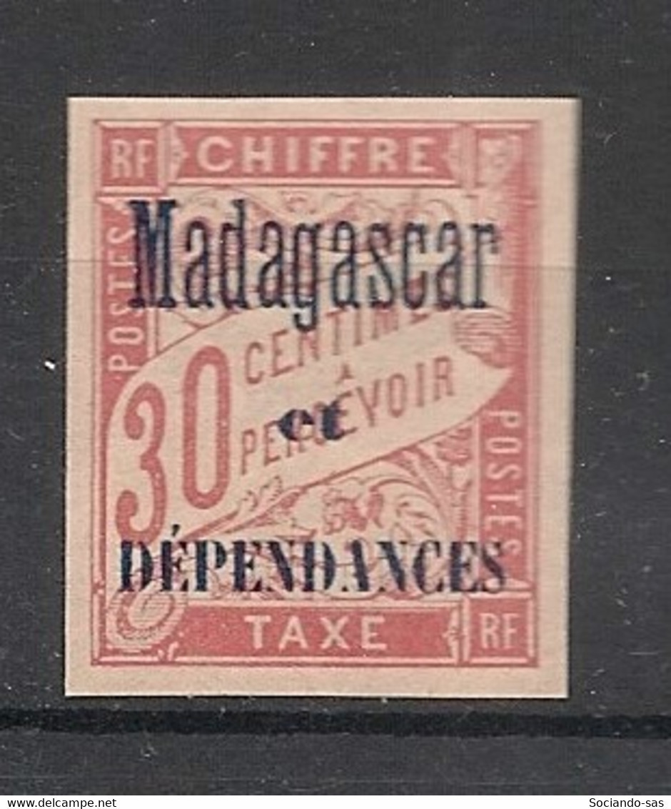 MADAGASCAR - 1896 - Taxe TT N°Yv. 4 - Type Duval 30c Rouge - Neuf Luxe ** / MNH / Postfrisch - Strafport