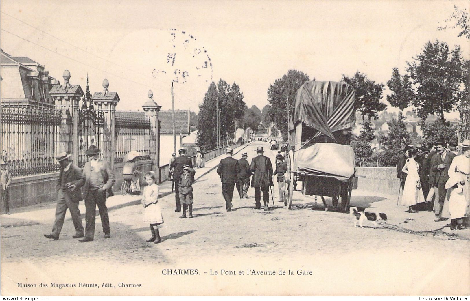 FRANCE - 88 - CHARMES - Le Pont Et L'Avenue De La Gare - Carte Postale Ancienne - Charmes