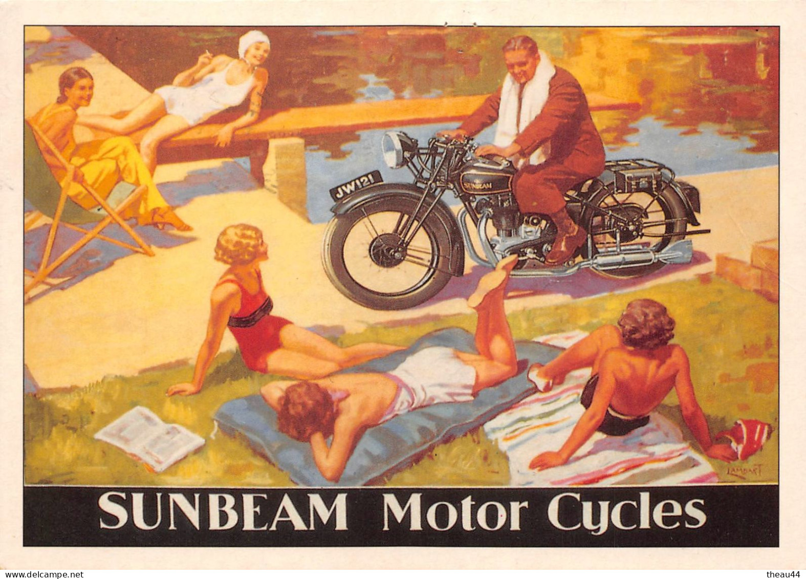 Lot De 8 Cartes Publicitaires De MOTOS (Tirage Moderne) - Triumph, BMW, Motobécane, Raleigh.......... - Motos