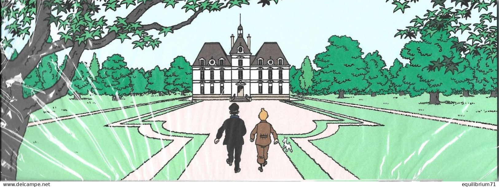 Double Carte Pliante/Dubbele Vouwkaart** - Château De / Kasteel Van / Schloss Von - Cheverny Ou Moulinsart - EMBALLÉE - Philabédés (comics)