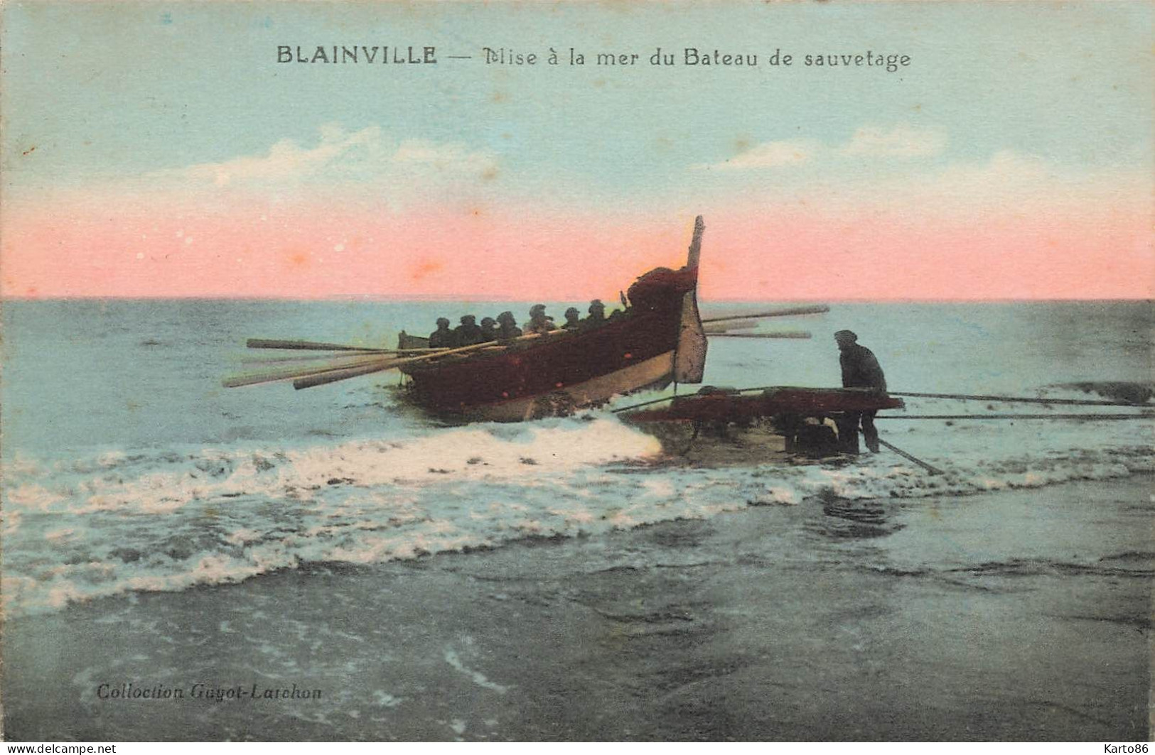 Blainville * Mise à La Mer Du Bateau De Sauvetage * Canot Sauveteurs En Mer - Blainville Sur Mer