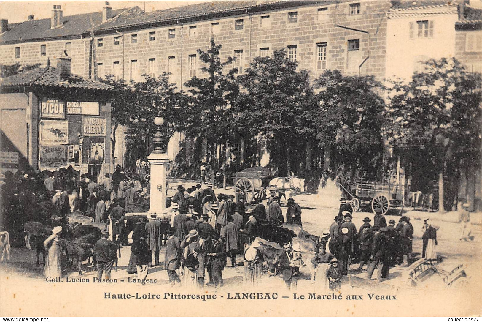 43-LANGEAC- LE MARCHE AUX VEAUX - Langeac