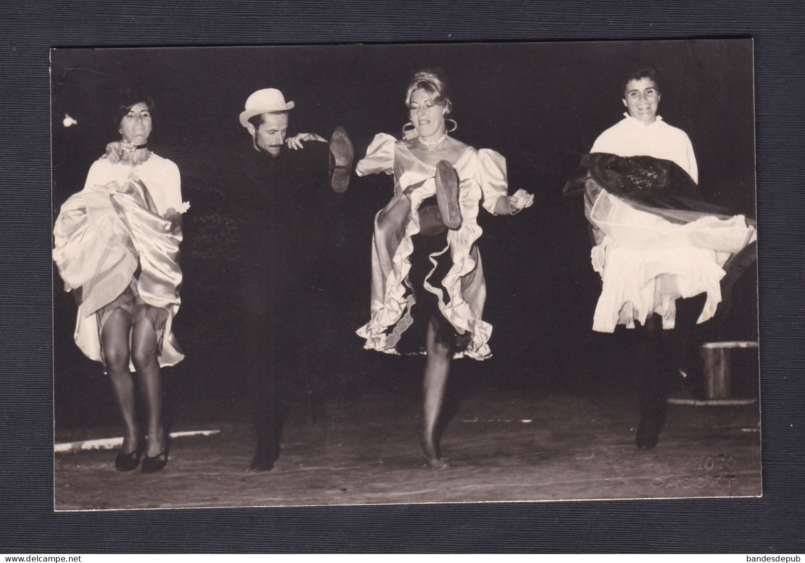Photo Originale Casset Dakar Zaza's Circus Soiree Cabaret ? Homme Femmes Danse French Cancan  Phot 151 - Anonymous Persons