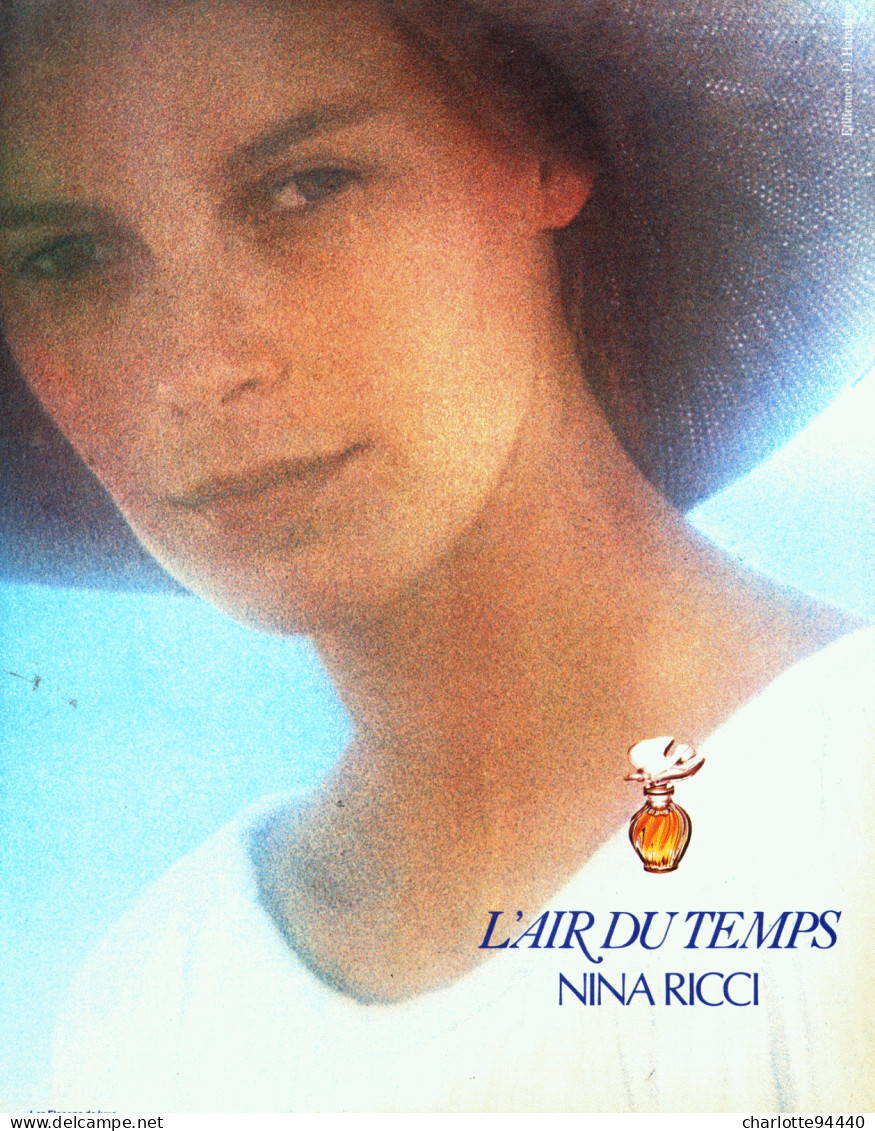 PUB PARFUM   ( L 'AIR DU TEMPS ) De " NINA RICCI " Par " DAVID HAMILTON " 1979  ( 37 ) - Zonder Classificatie