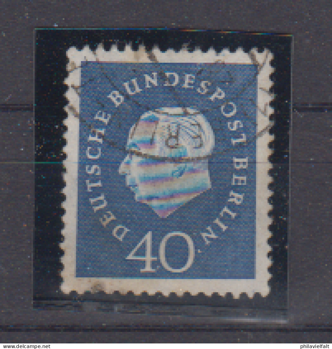 Berlin Ausgabe Heuss MiNo. 185wR O No " 0170" - Roulettes