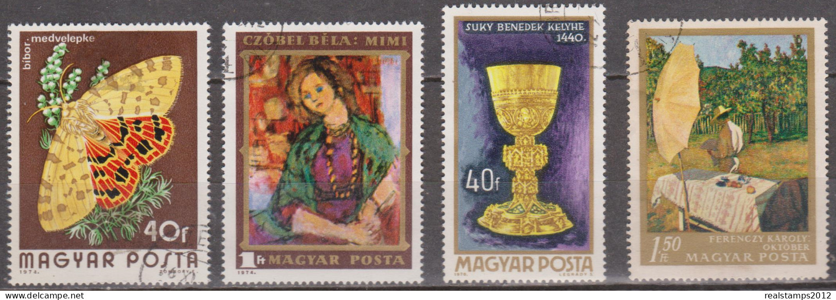 HUNGRIA - 1967/69/70/73/74/76/77 - Lote De 12 Selos   * MH Com Goma Original E Marca De Charneira - Collections