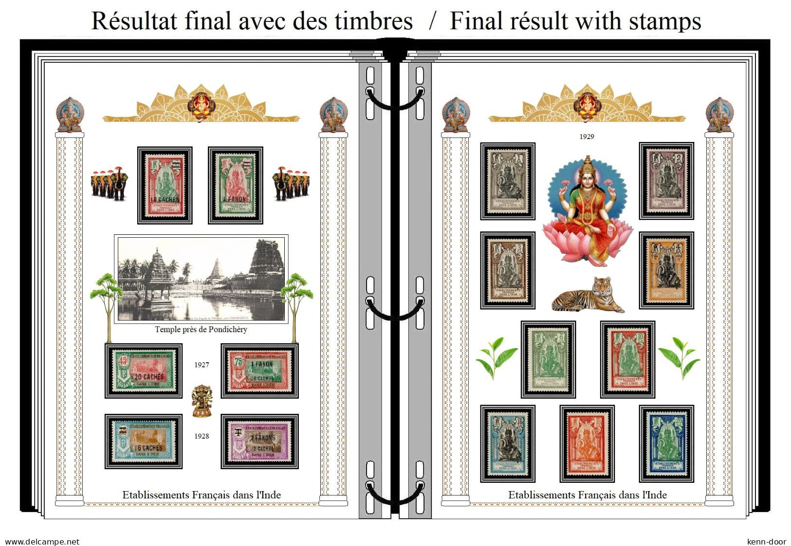 Etablissements Dans L' INDE  Albums De Timbres à Imprimer  EDITION 2023 - Autres & Non Classés