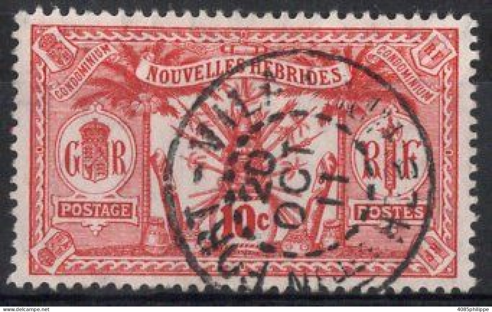 Nouvelles HEBRIDES Timbre-poste N°28 Oblitéré TB Cote : 1.50€ - Used Stamps