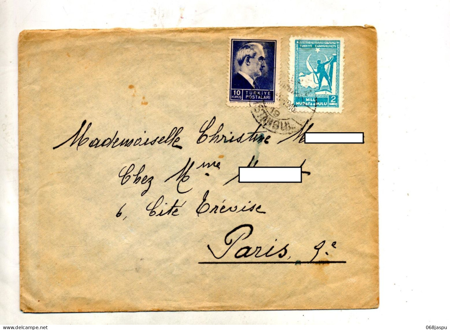 Lettre Cachet Istanbul Sur President Carte - Lettres & Documents