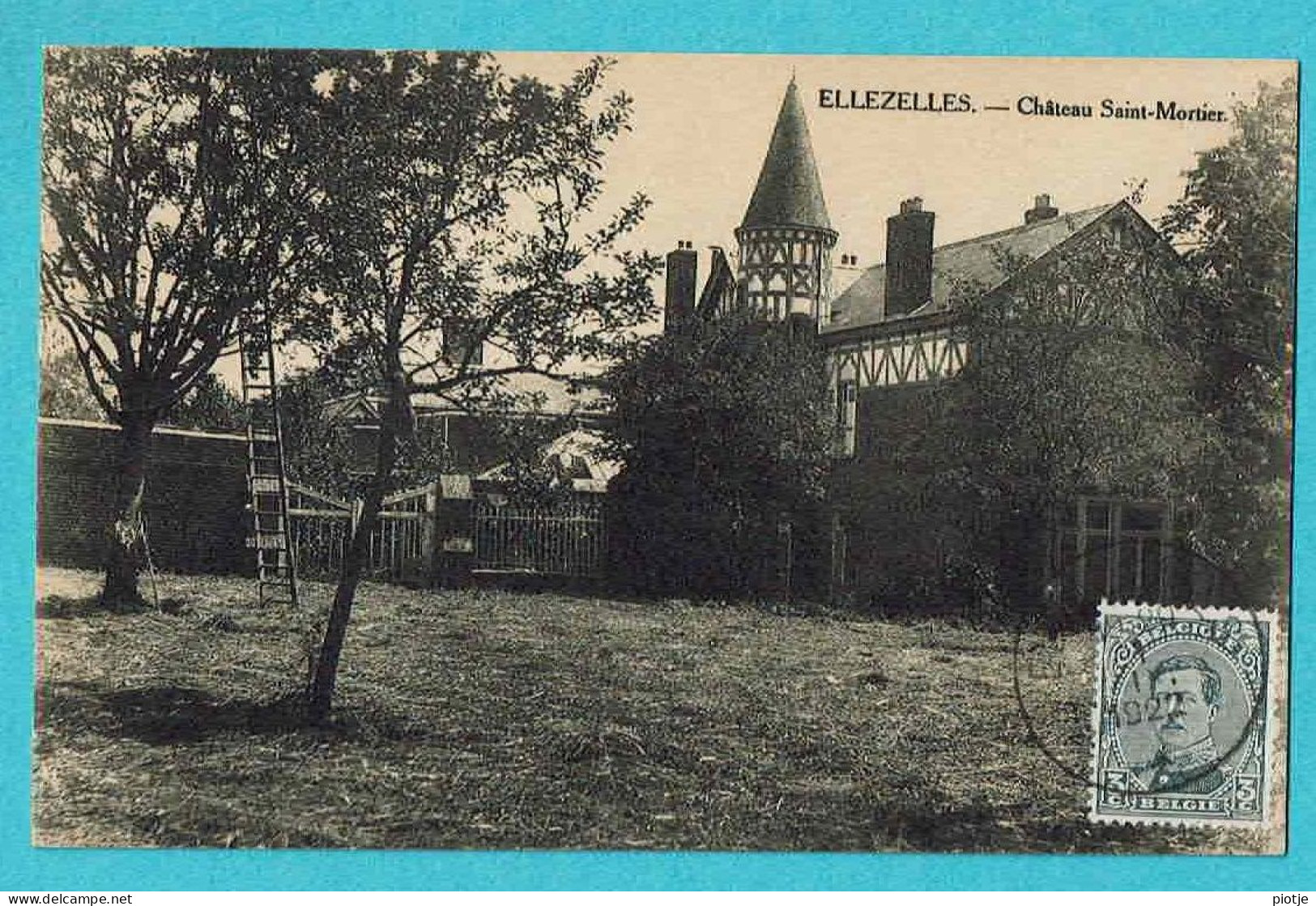 * Ellezelles (Hainaut - La Wallonie) * (Edit Louis Wattiez) Chateau Saint Mortier, Kasteel, Schloss, Jardin, Timbre, Old - Ellezelles