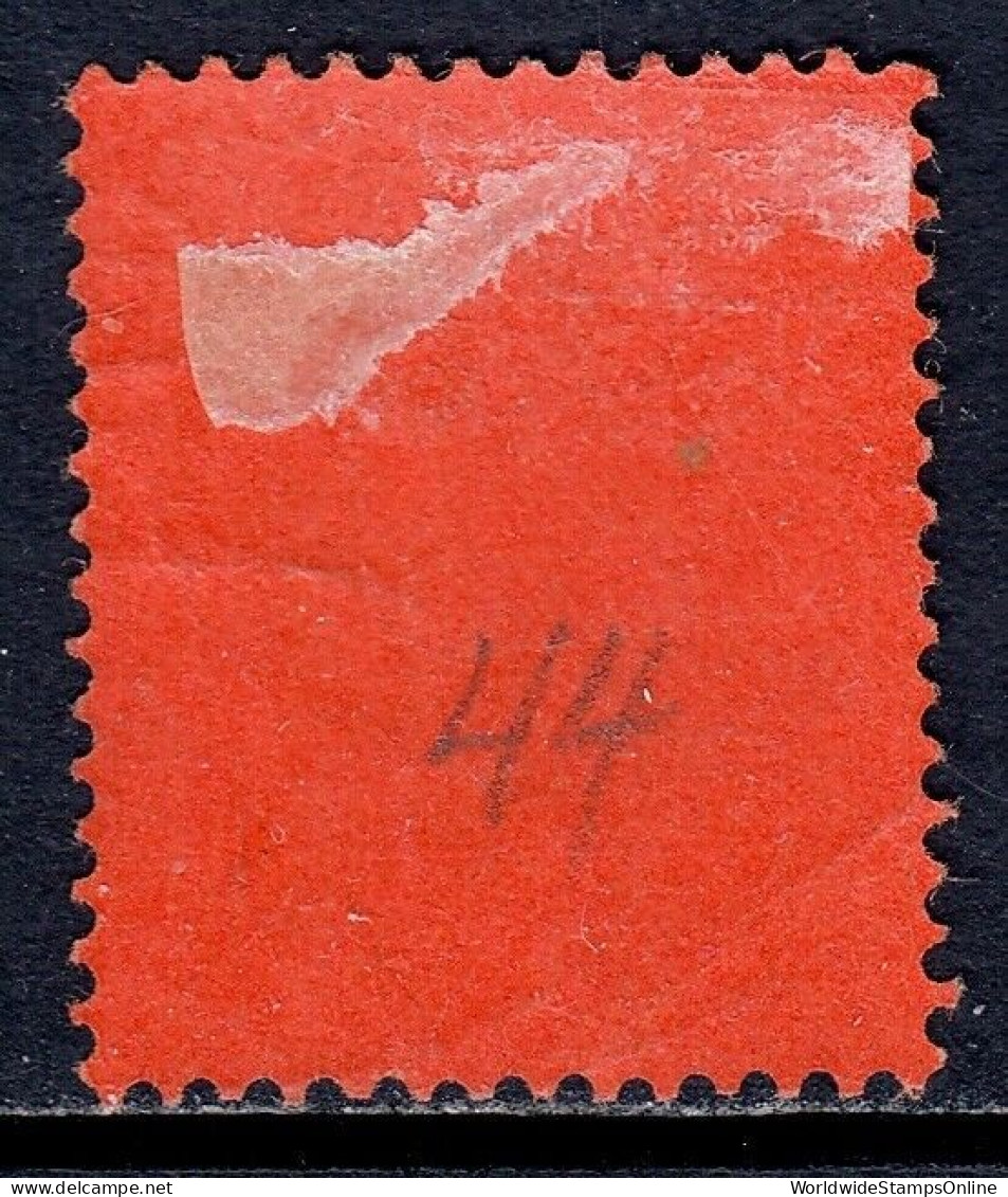 HONG KONG — SCOTT 44 (SG 38) — 1891 10c QV VIOLET ON RED — MH — SCV $40 - Ungebraucht