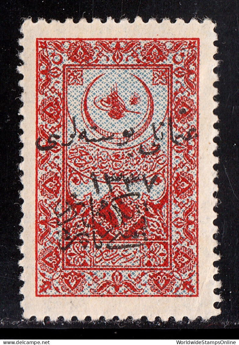 TURKEY IN ASIA — SCOTT 53 — 1921 20pa HEJAZ RAILWAY TAX OVERPRINT — MH — SCV $75 - 1920-21 Kleinasien