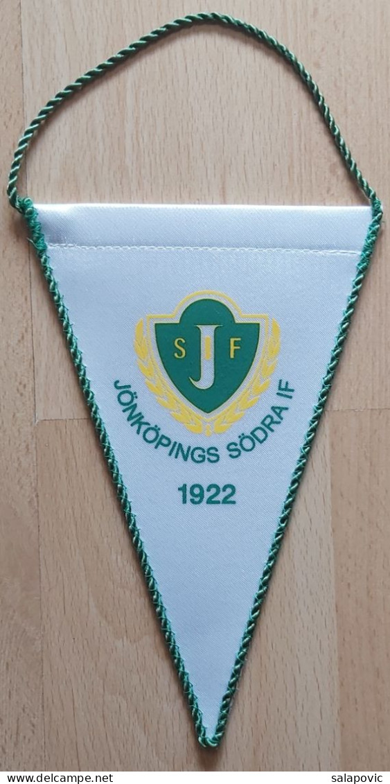 Jönköpings Södra IF Sweden Football club soccer Fussball Calcio Futebol  PENNANT, SPORTS FLAG ZS 3/6 - Habillement, Souvenirs & Autres