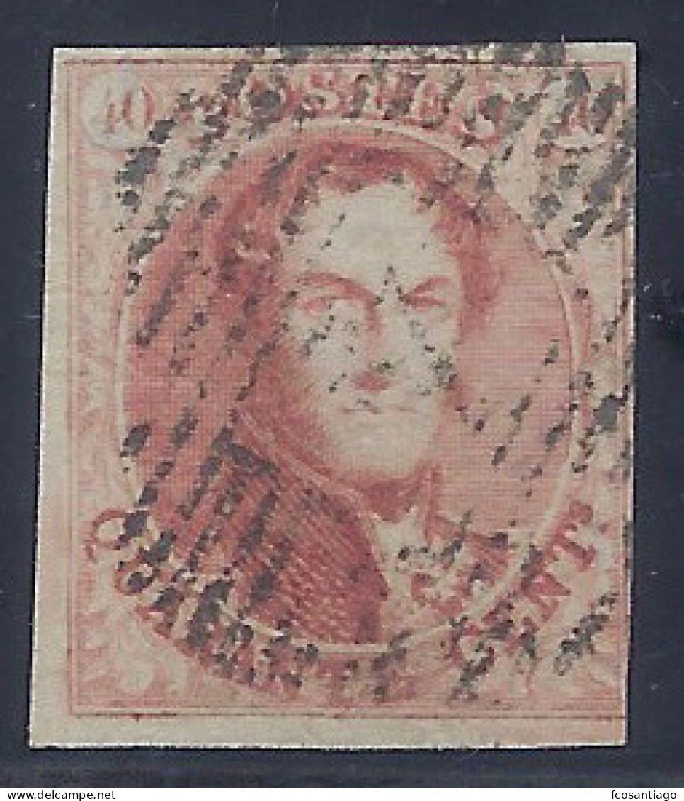 BELGICA 1851 - Yvert #8 - VFU - 1849-1865 Médaillons (Autres)