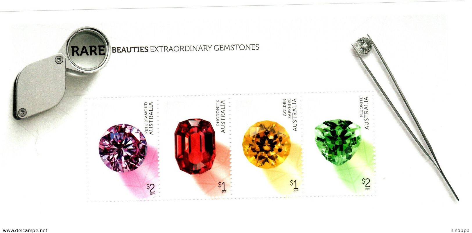 Australia ASC 3463MS 2017 Rare Beauties Gemstones,miniature Sheet,mint Never Hinged - Autres & Non Classés