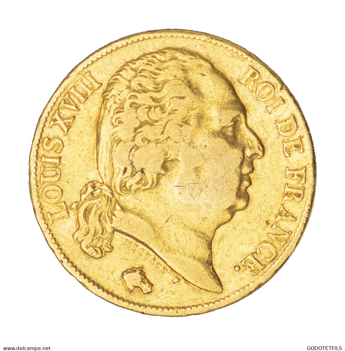 Louis XVIII-20 Francs 1818 Paris - 20 Francs (gold)