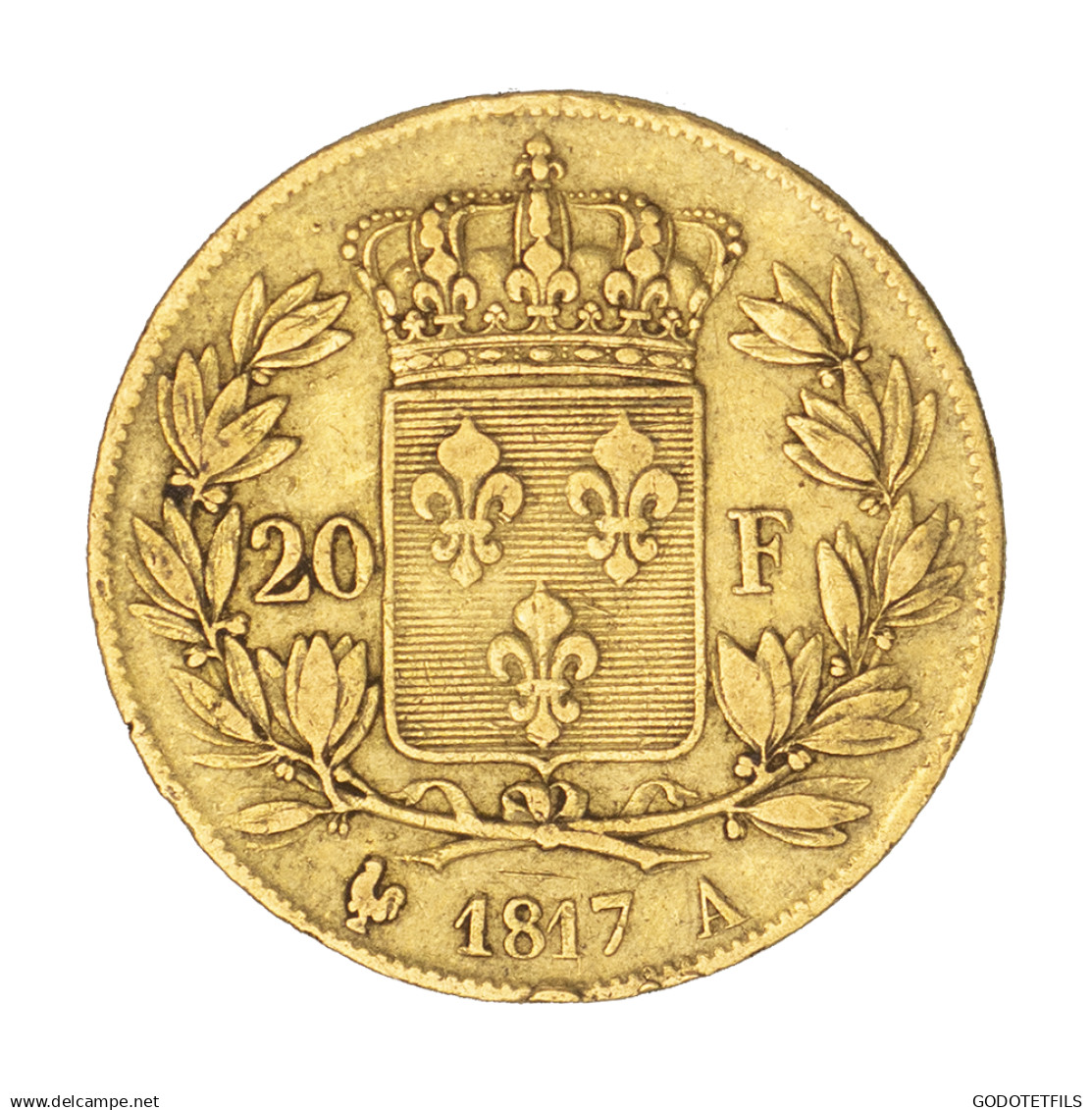 Louis XVIII-20 Francs 1817 Paris - 20 Francs (gold)