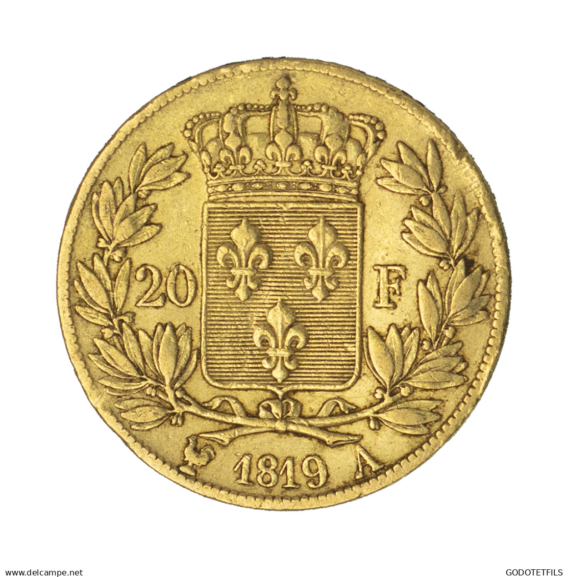 Louis XVIII-20 Francs 1819 Paris - 20 Francs (gold)