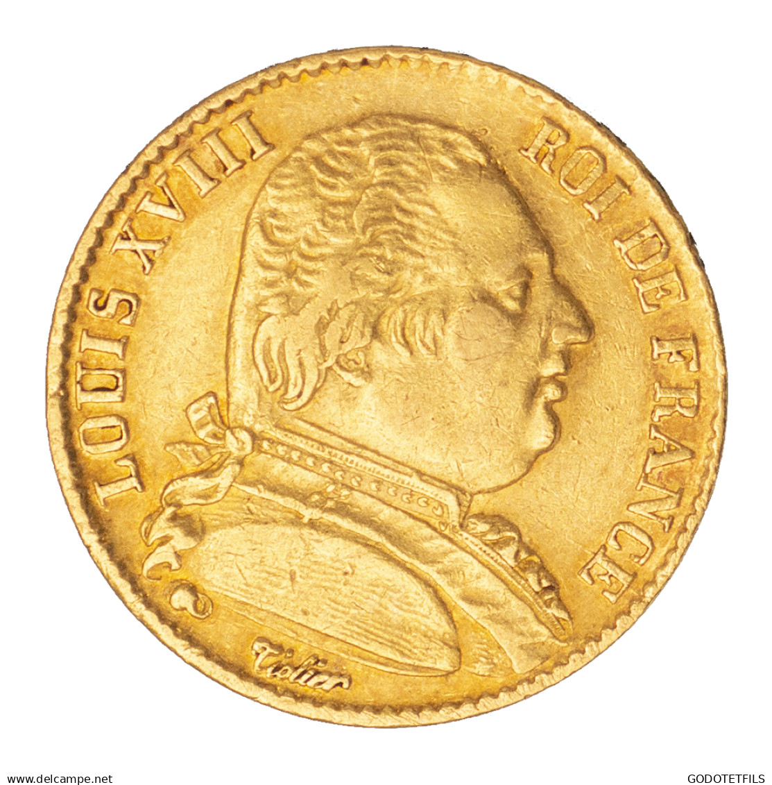 Louis XVIII-20 Francs 1814 Paris - 20 Francs (gold)