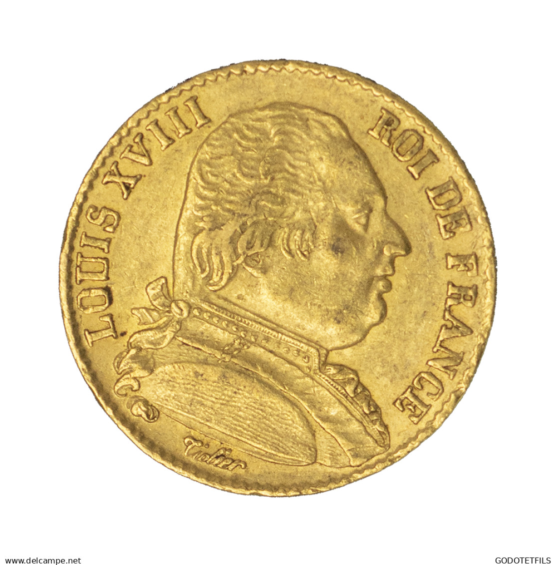 Louis XVIII-20 Francs 1814 Paris - 20 Francs (gold)