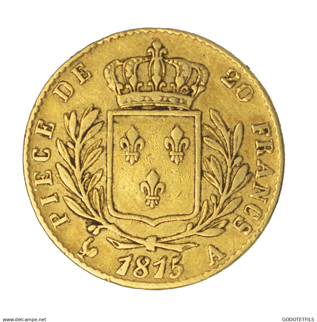 Louis XVIII-20 Francs 1815 Paris - 20 Francs (gold)