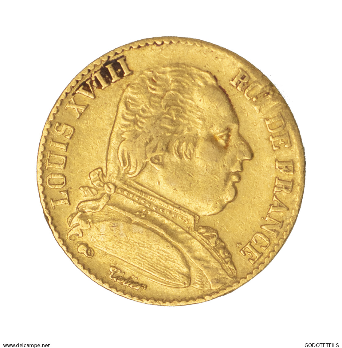 Louis XVIII-20 Francs 1815 Paris - 20 Francs (gold)