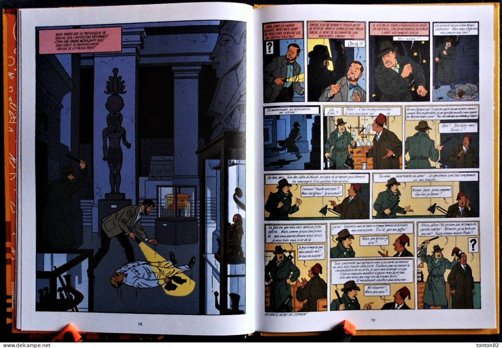 E.P. Jacobs - Le Mystère de la Grande Pyramide - Tome 1 et 2  - Éditions Blake et Mortimer - ( 1995 ) .