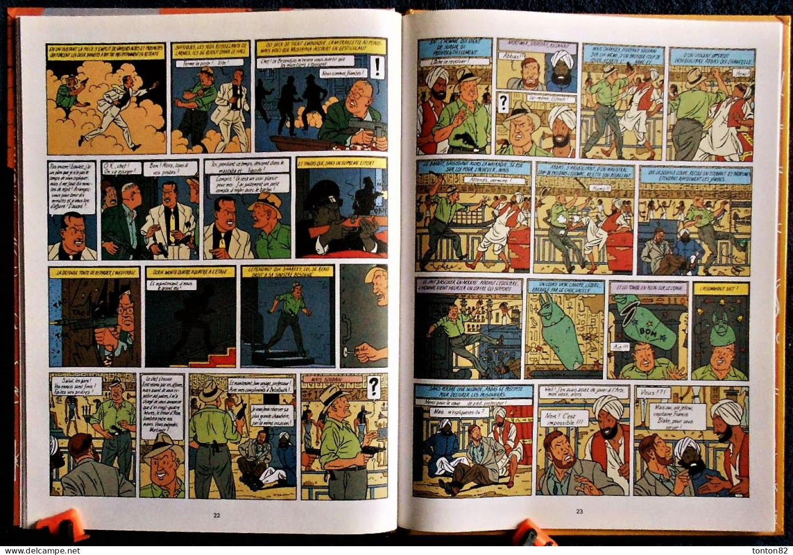 E.P. Jacobs - Le Mystère de la Grande Pyramide - Tome 1 et 2  - Éditions Blake et Mortimer - ( 1995 ) .