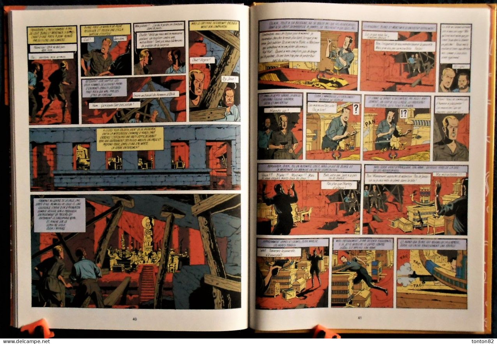 E.P. Jacobs - Le Mystère de la Grande Pyramide - Tome 1 et 2  - Éditions Blake et Mortimer - ( 1995 ) .