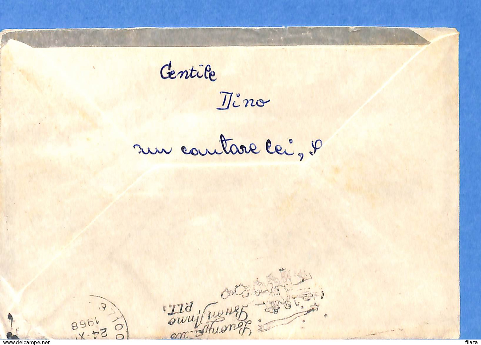 Lettre : Romania To Italy Singer DINO L00158 - Briefe U. Dokumente