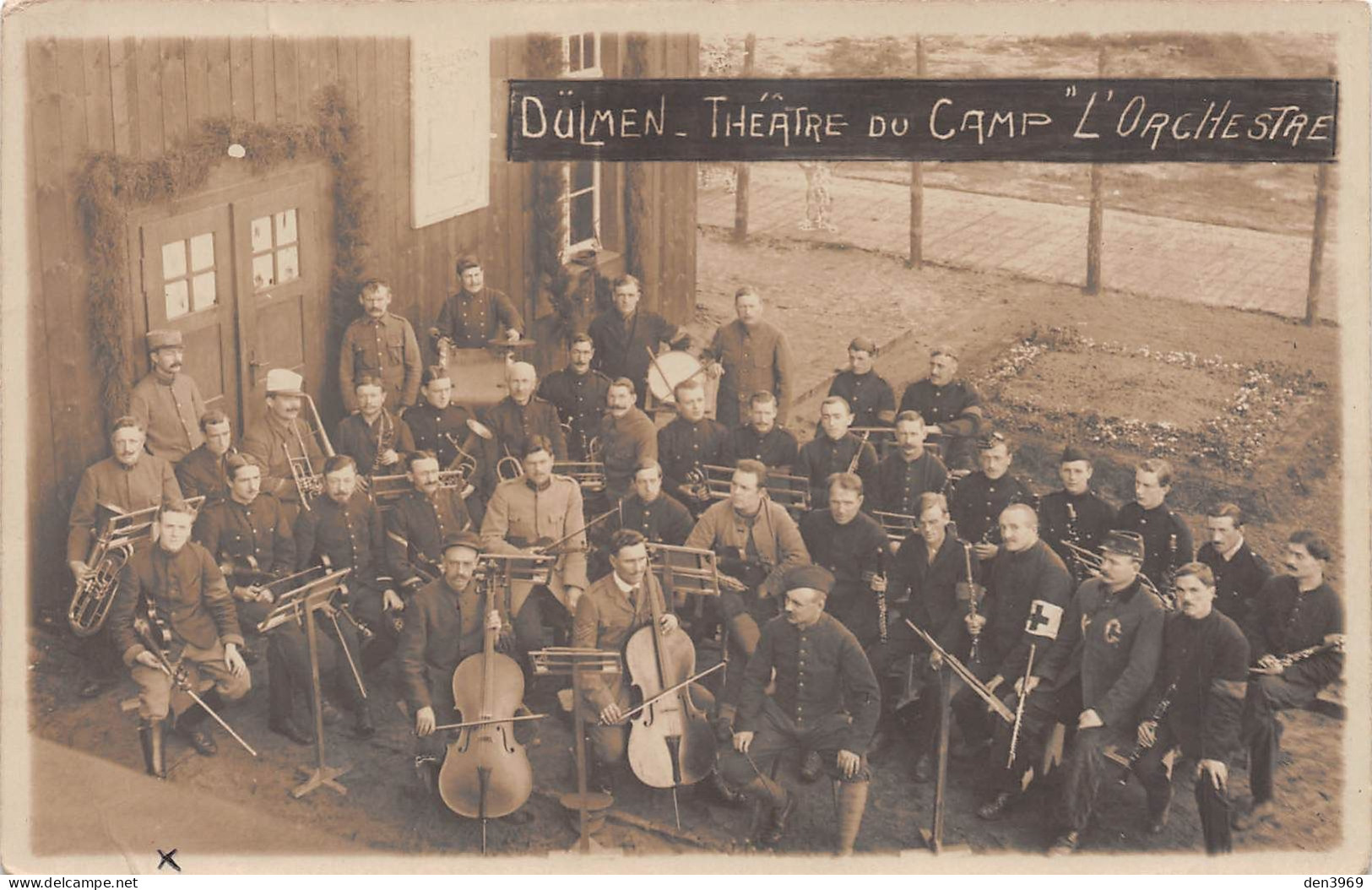 Allemagne - DÜLMEN - Théâtre Du Camp De Prisonniers - L'Orchestre - Guerre 1914-18 - Carte-Photo - Duelmen