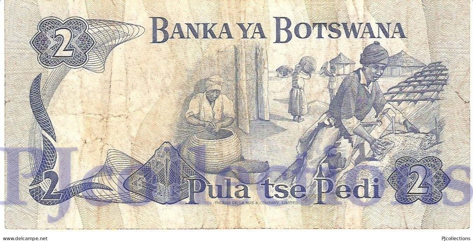 BOTSWANA 2 PULA 1982 PICK 7d VF - Botswana