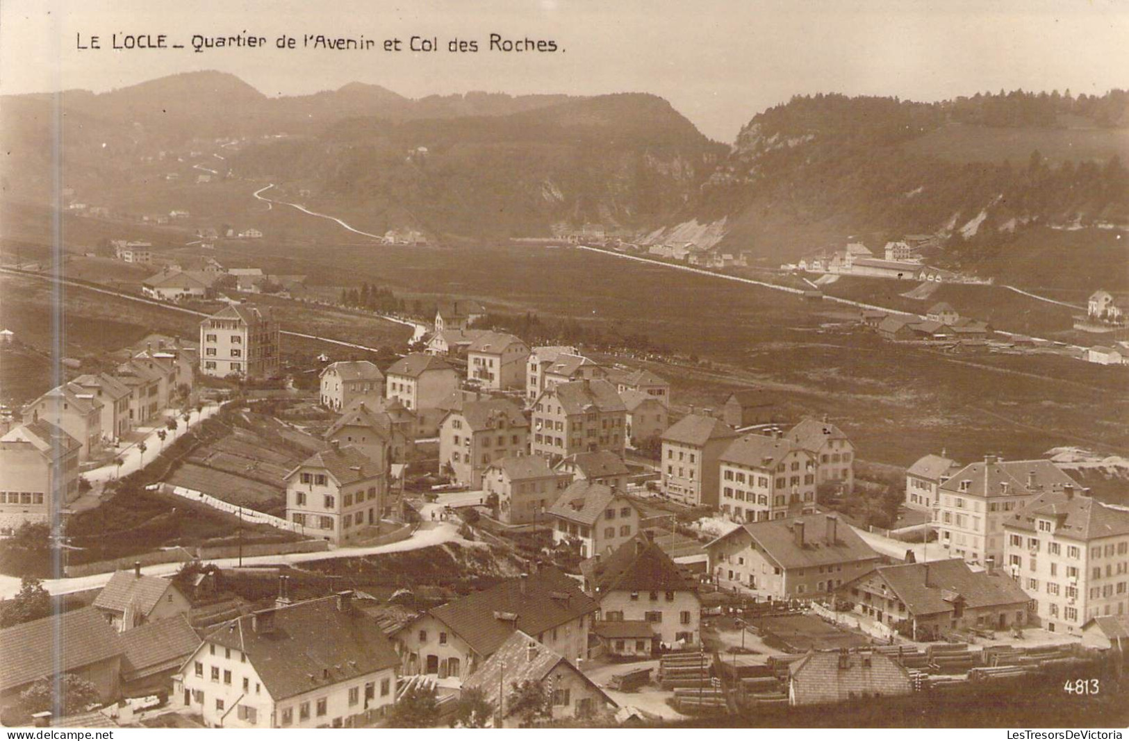 SUISSE - Le Locle - Quartier De L'Avenir Et Col Des Roches - Carte Postale Ancienne - Roches