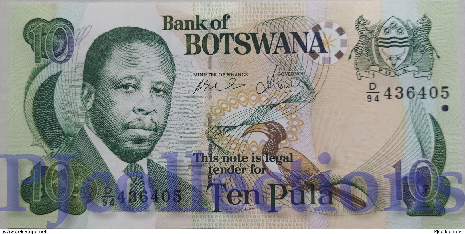 BOTSWANA 10 PULA 2002 PICK 24a UNC - Botswana