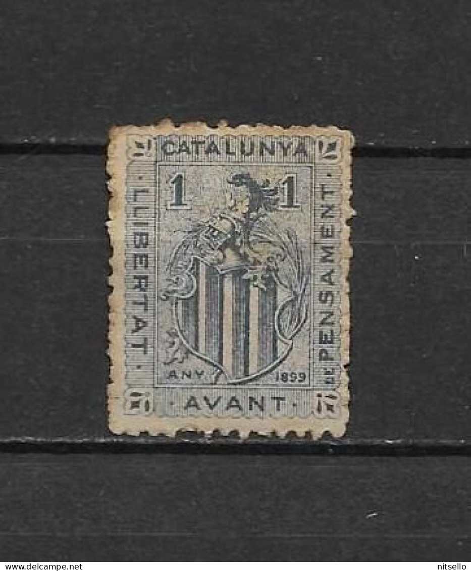 LOTE 2112D /// (SC090) VIÑETA REGIONALISTA   CATALUNYA  AVANT 1899 *MH - Spanish Civil War Labels