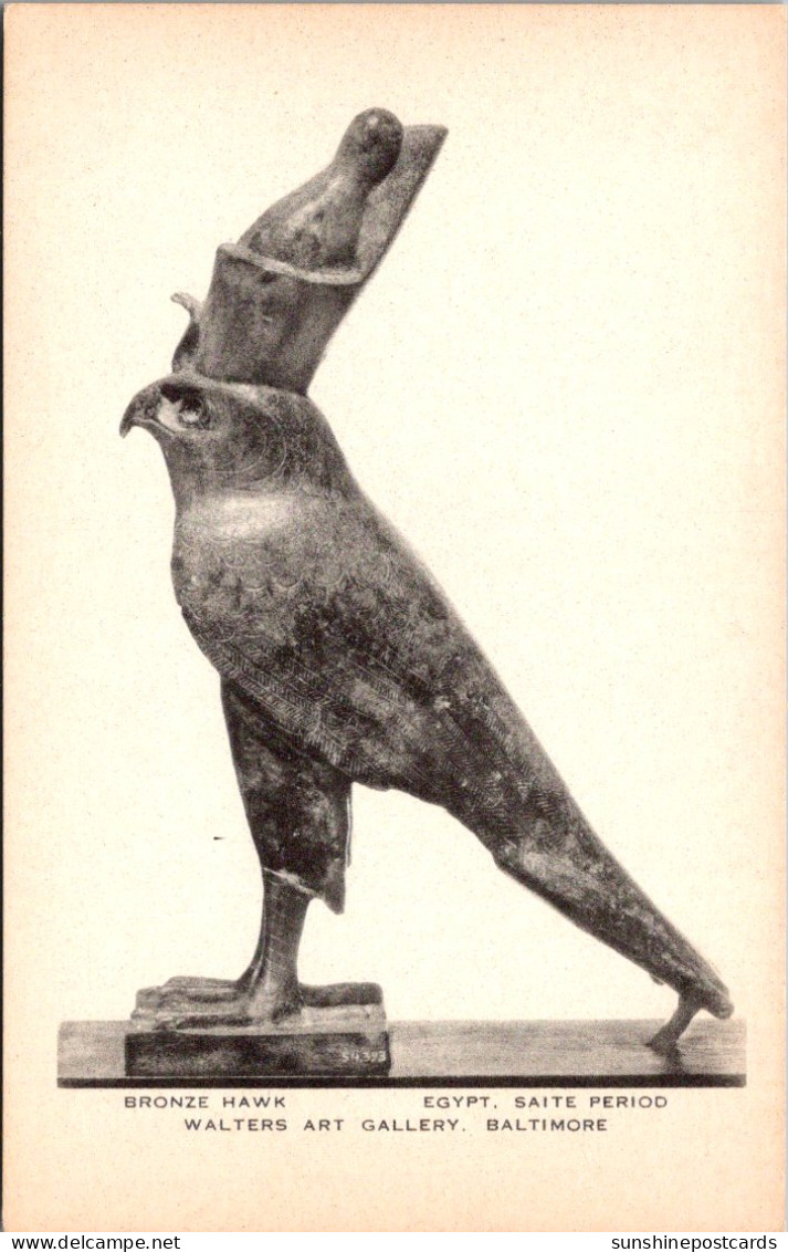 Maryland Baltimore Walters Art Gallery Bronze Hawk Egypt Saite Period - Baltimore