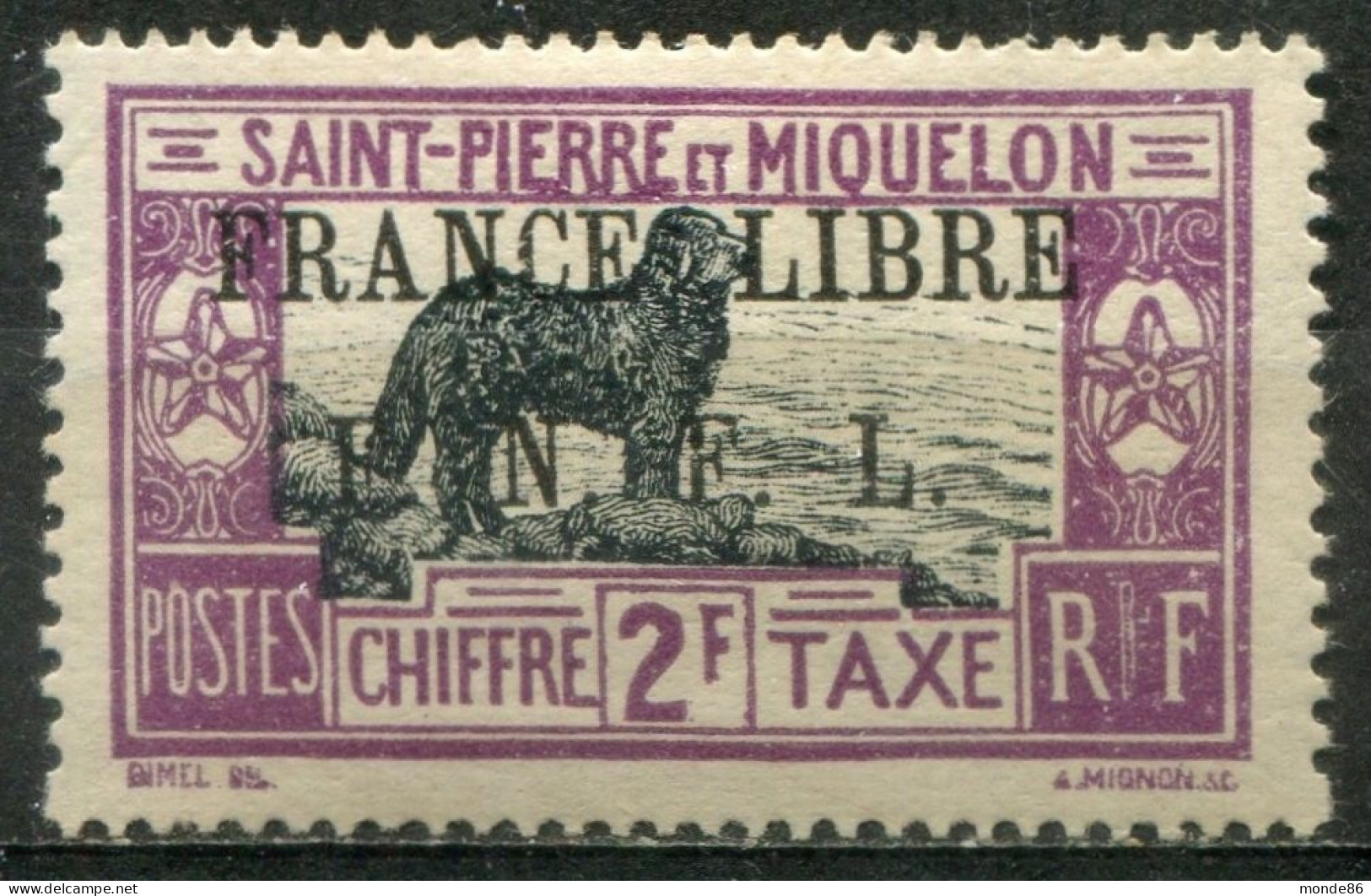 SAINT PIERRE ET MIQUELON - Y&T Taxe N° 55 * - Timbres-taxe